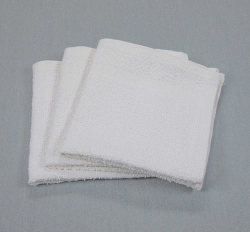 12x12 .75lb White Washcloth