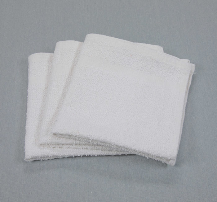 12x12 .75lb White Washcloth