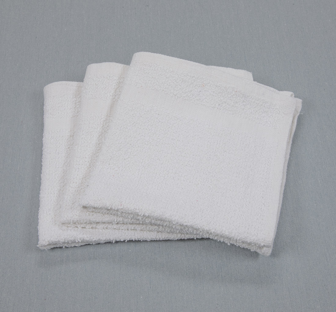 Texon Towel 12x12 White Economy Washcloths, 1.00 lb/dz