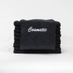 black makeup towels, black makeup remover towels, cosmetic washcloth, makeup washcloths