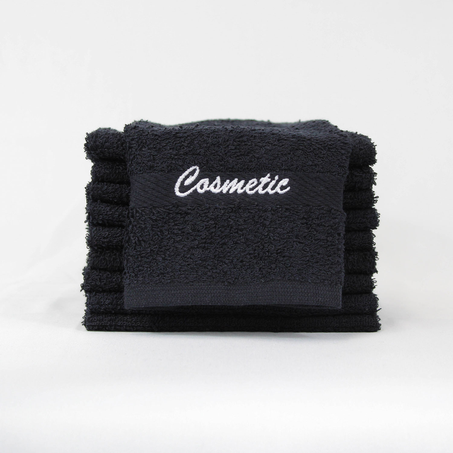 black makeup towels, black makeup remover towels, cosmetic washcloth, makeup washcloths
