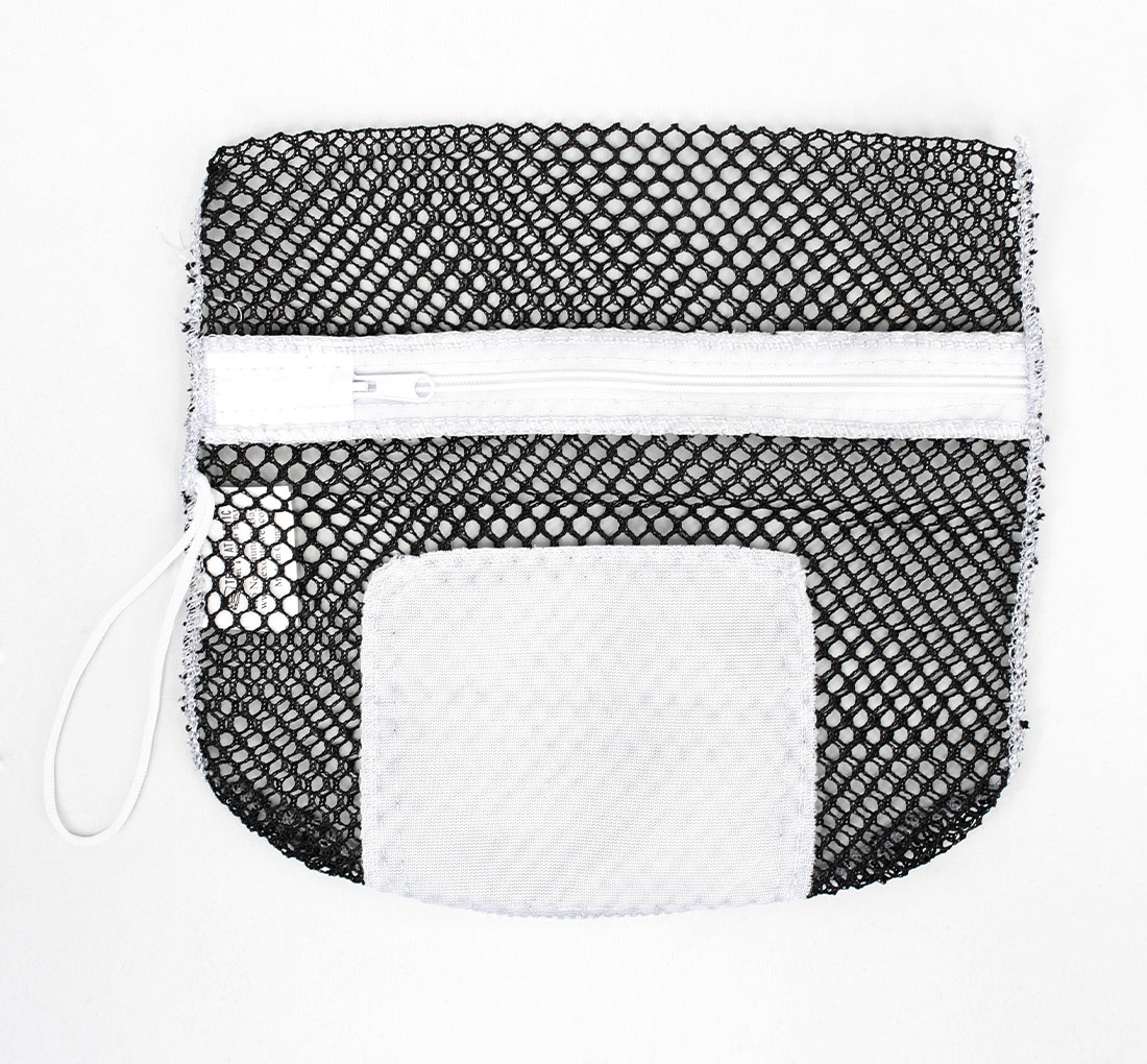 12x12 Mesh Zipper Laundry Bags; Black Mesh Glove Bags