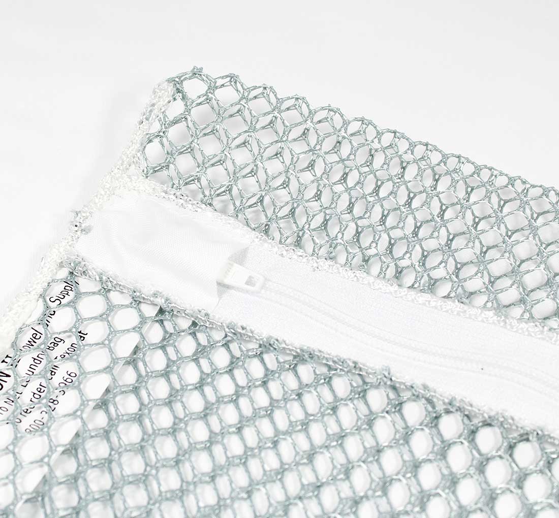 12x12 Grey Mesh Zipper Laundry Glove Bag 2