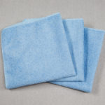 12x12 Microfiber Cloth Hand Towels 30gms Porcelain Blue