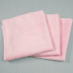12x12 Microfiber Cloth Hand Towels 30gms Pink