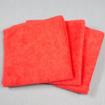 12x12 Microfiber Cloth Hand Towels 30gms Red