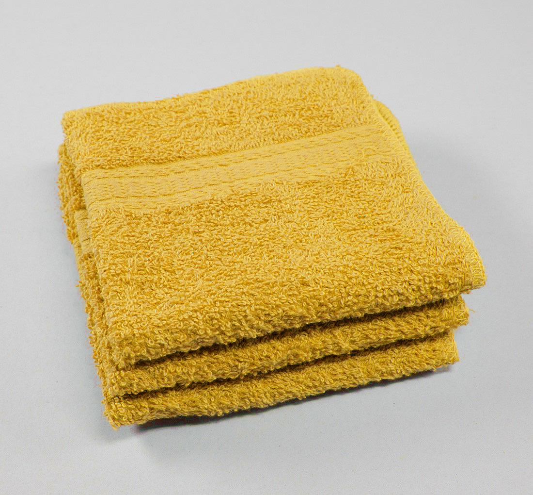 12x12 Premium Color Washcloths - 1 lb/dz - Beige/Tan