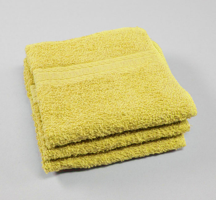 12x12 Yellow Premium Washcloth