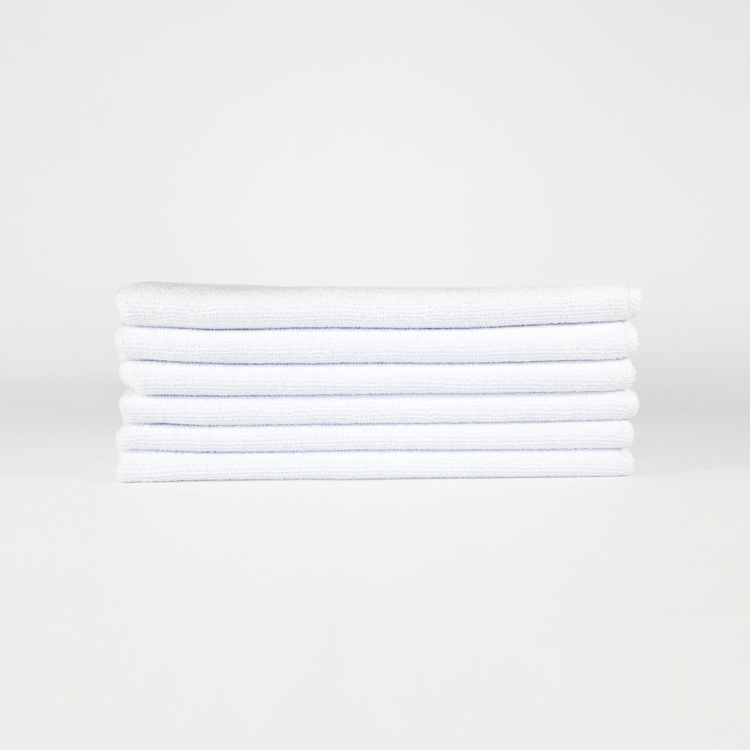 12x12 White Microfiber Cloth Towels 30gm 2