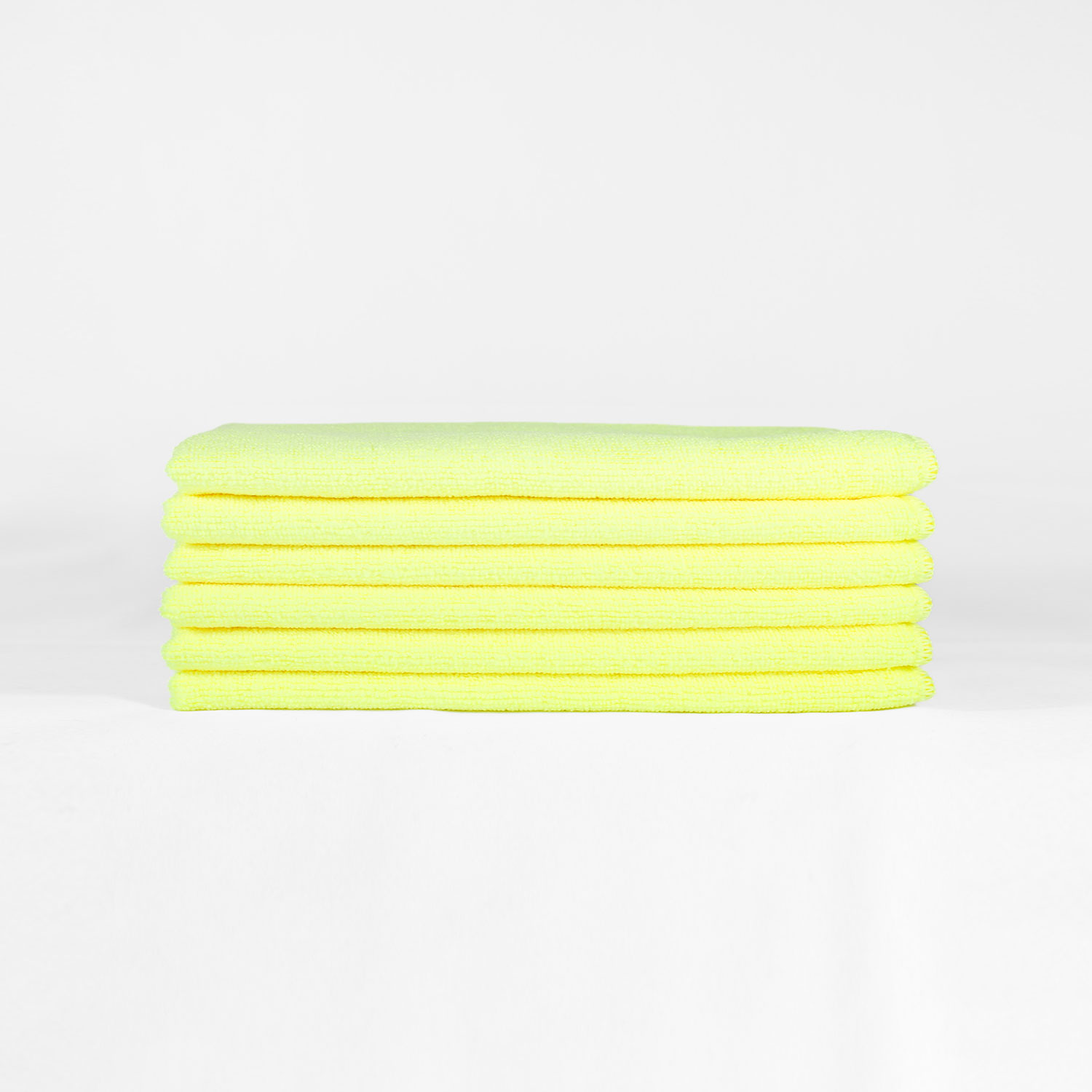 12x12 Yellow Microfiber Cloth Towels 30gm 2