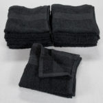 black washcloths, 13 x 13, High Quality, wholesale, bulk, wash cloths