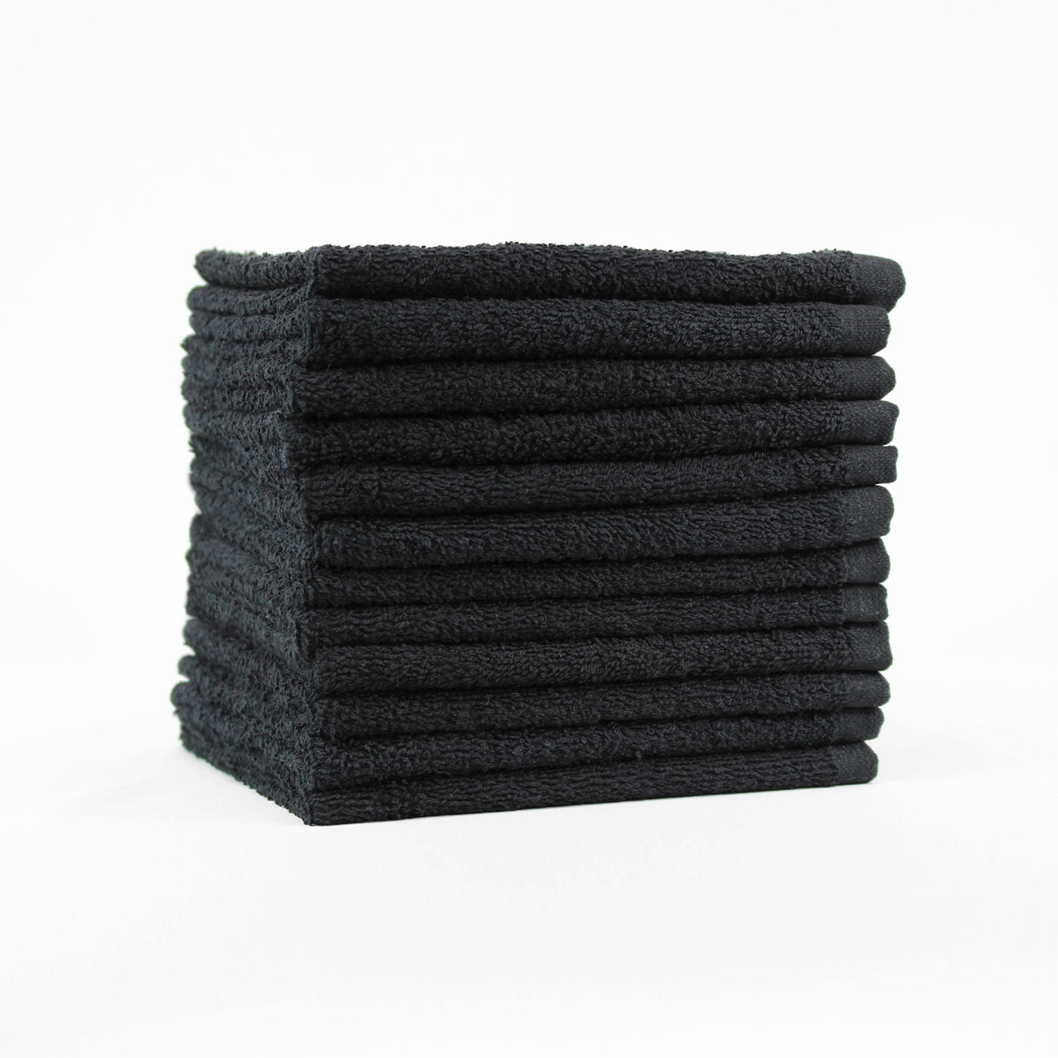 Black washcloths, 13 x 13, High Quality, wholesale, bulk, wash cloths