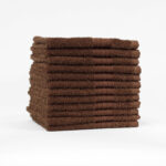 Brown washcloths, 13 x 13, High Quality, wholesale, bulk, wash cloths