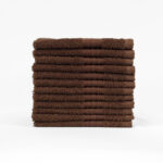 Brown washcloths, 13 x 13, High Quality, wholesale, bulk, wash cloths