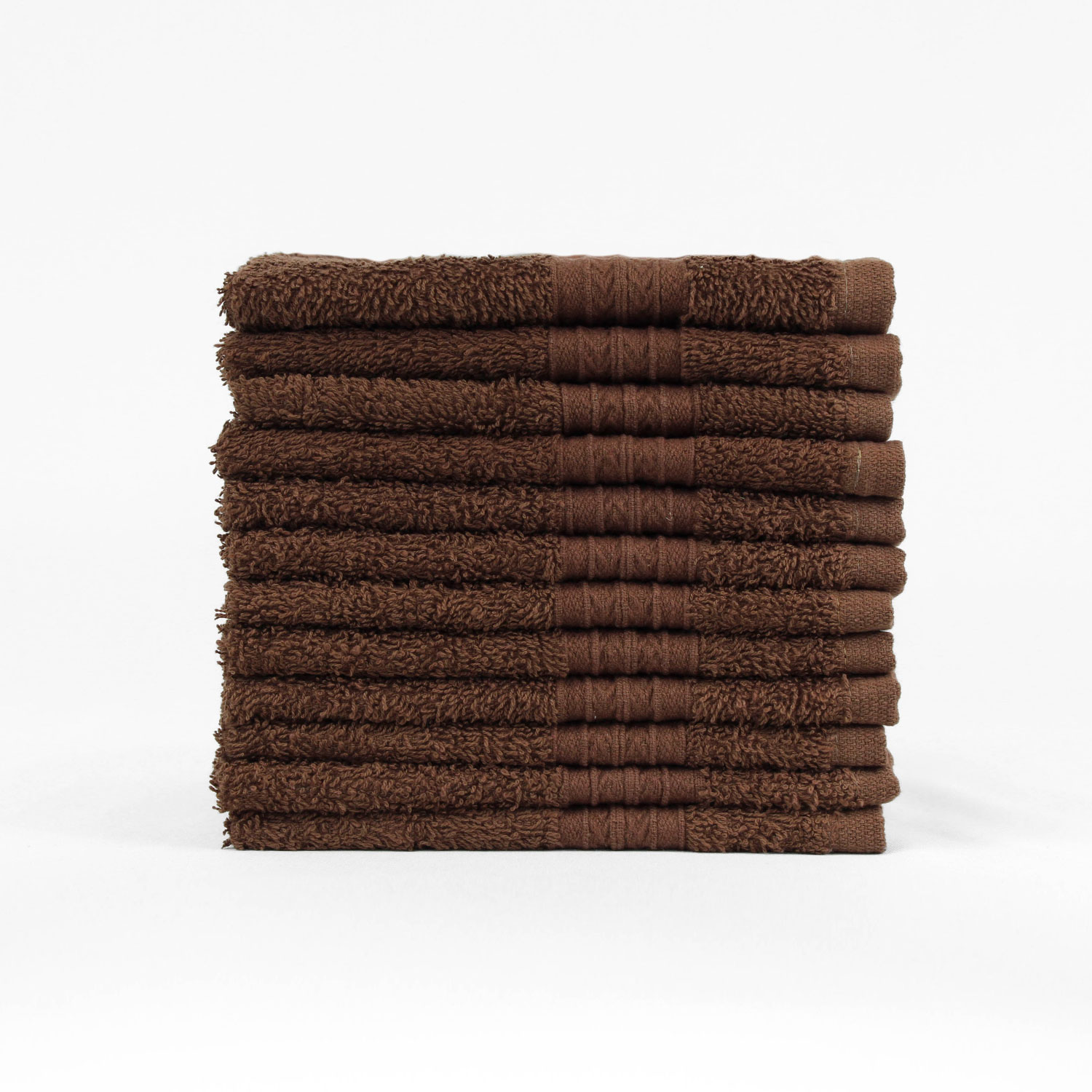Brown washcloths, 13 x 13, High Quality, wholesale, bulk, wash cloths