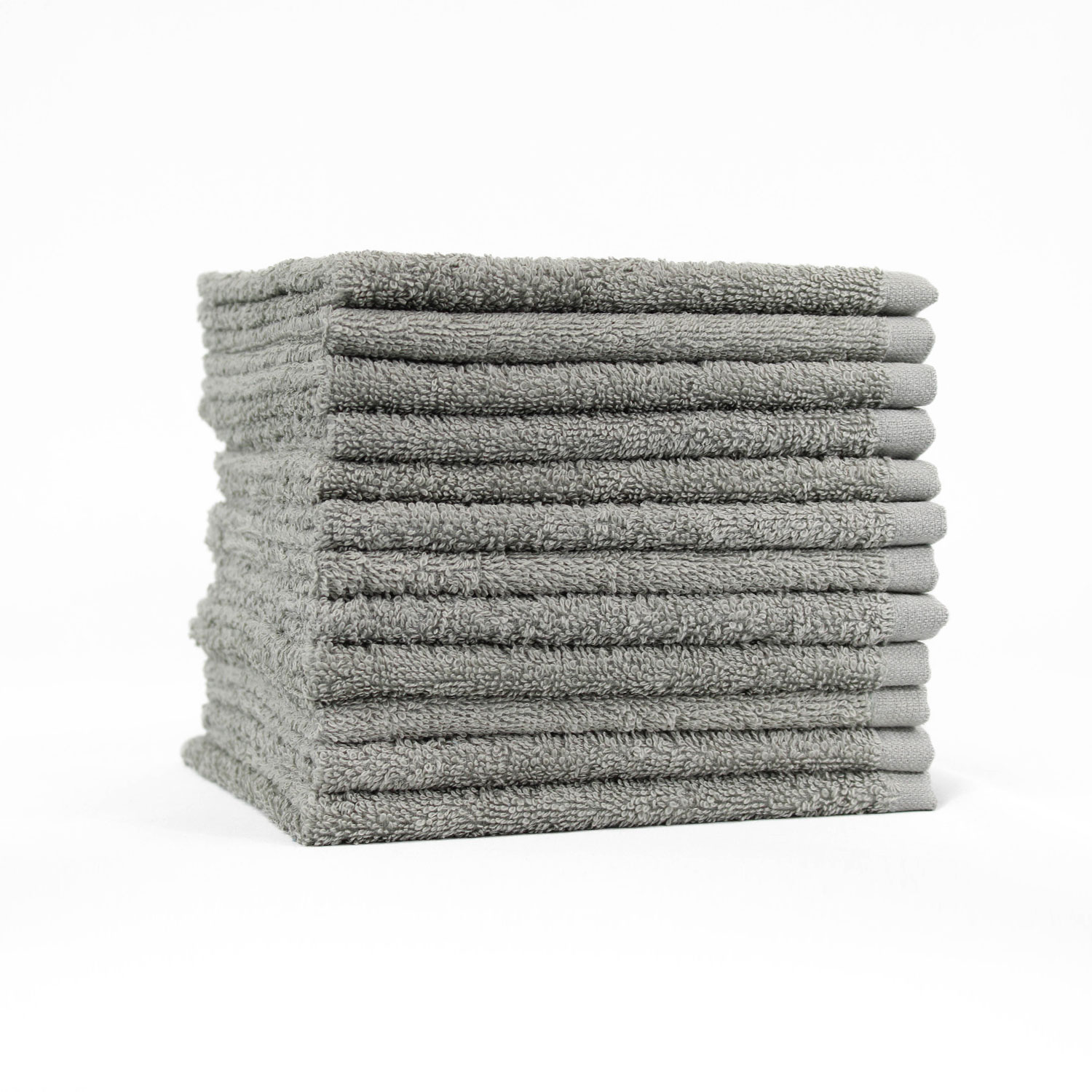 Grey washcloths, 13 x 13, High Quality, wholesale, bulk, wash cloths
