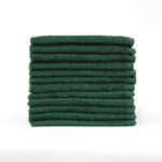 Hunter Green washcloths, 13 x 13, High Quality, wholesale, bulk, wash cloths
