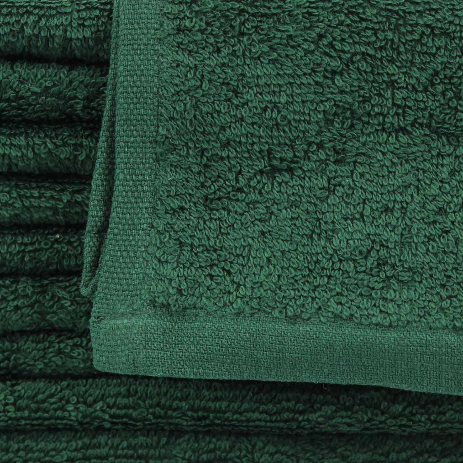 Hunter Green washcloths, 13 x 13, High Quality, wholesale, bulk, wash cloths