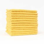 Yellow washcloths, 13 x 13, High Quality, wholesale, bulk, wash cloths