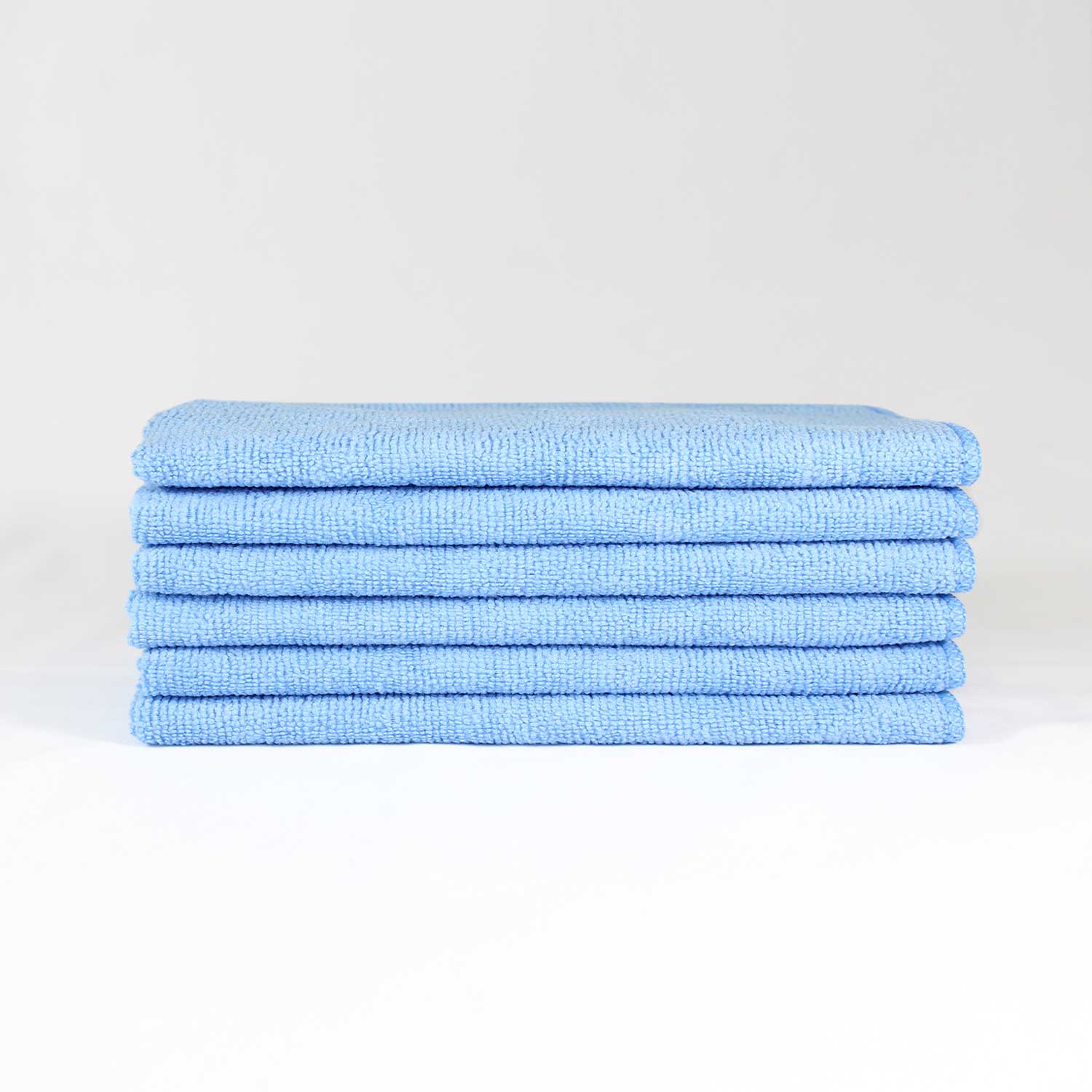 16x16 Blue Microfiber Cloth Towels 35gm 2