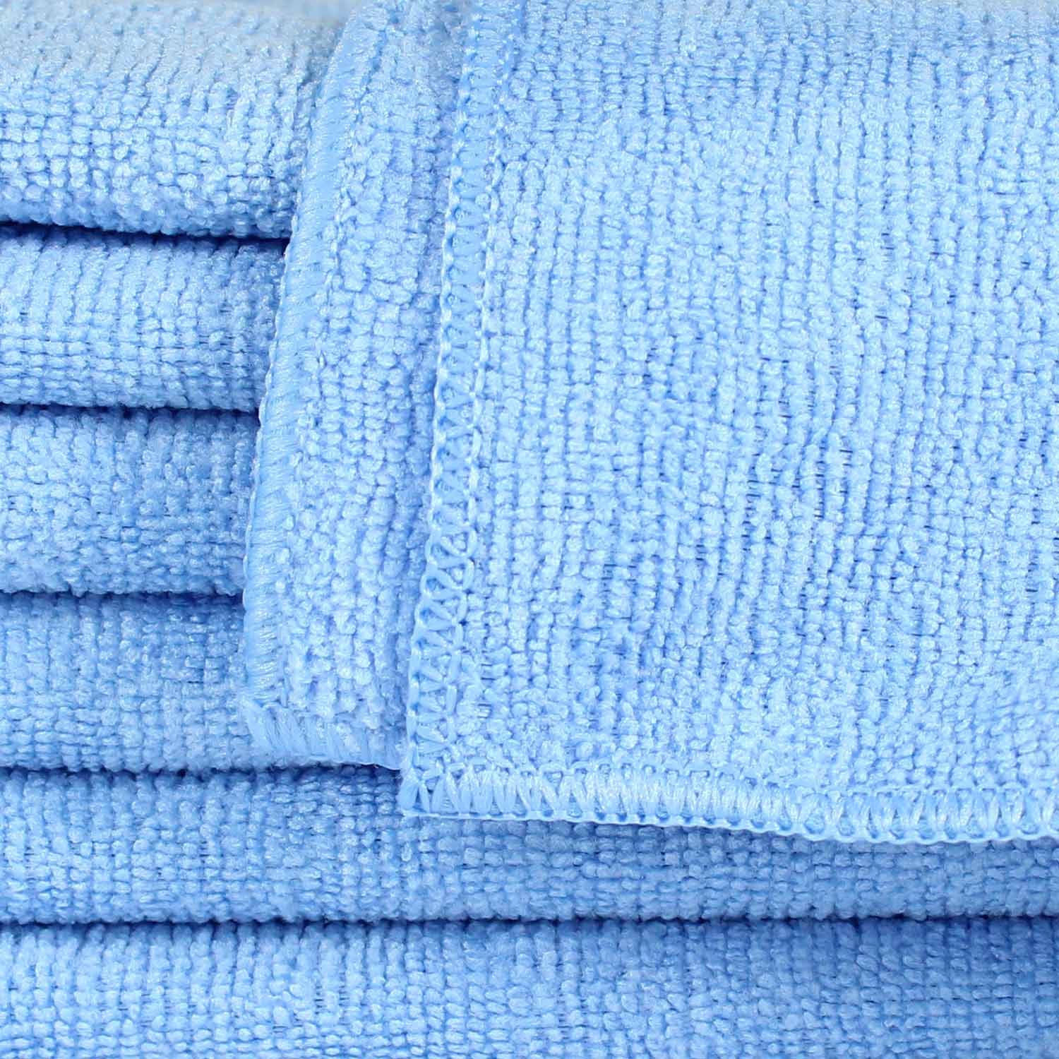 16x16 Blue Microfiber Cloth Towels 35gm 3