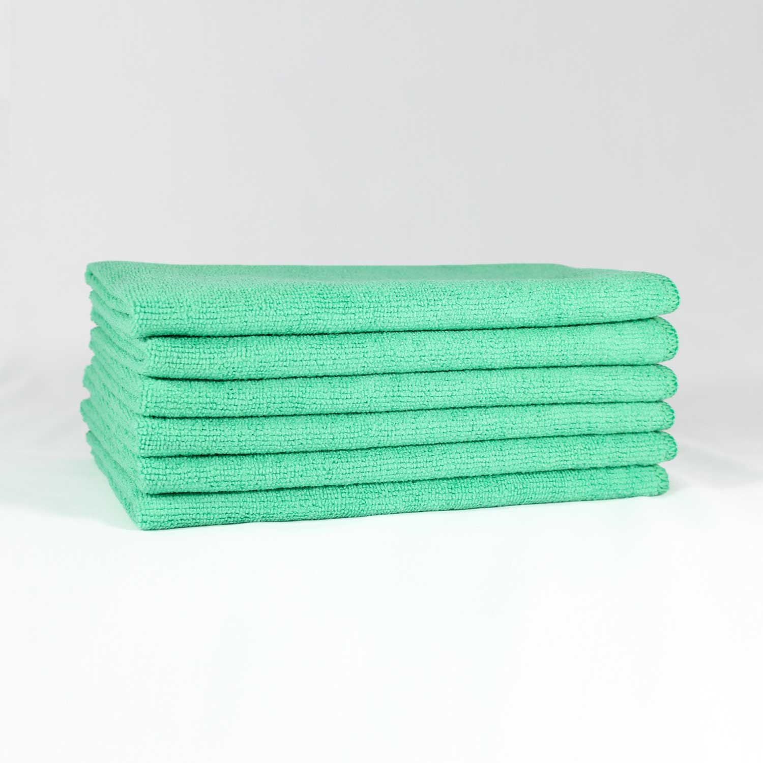 16x16 Green Microfiber Cloth Towels 35gm 1