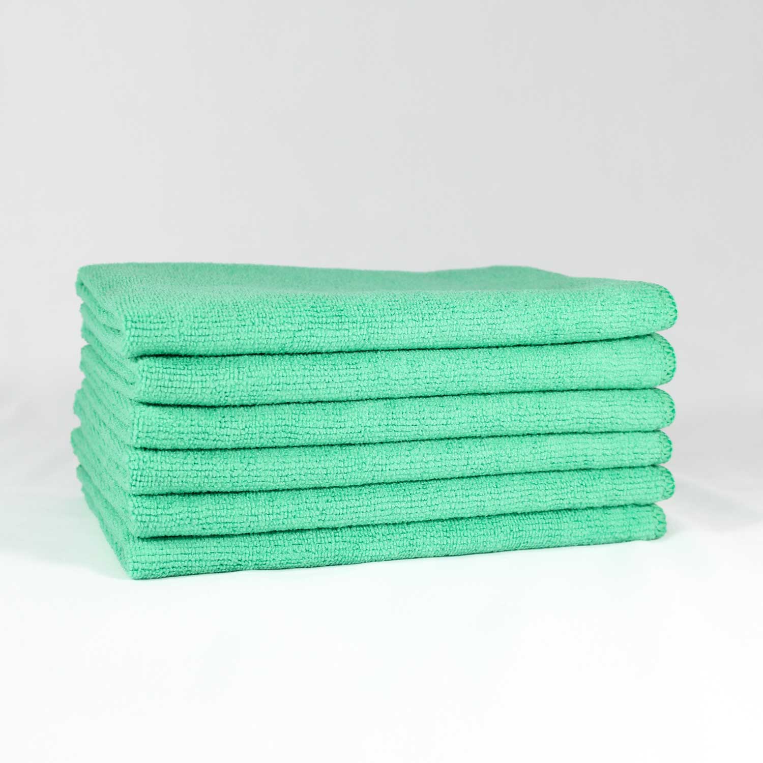 16x16 Green Microfiber Cloth Towels 49gm 1