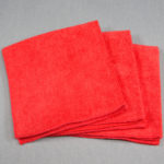 16x16 Microfiber Cloth 35g Red Towels