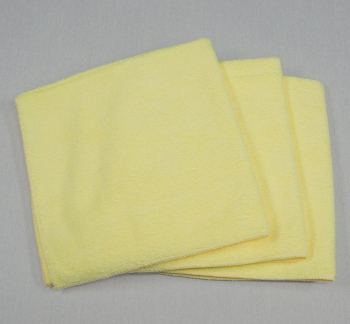 16x16 Microfiber Cloth 35g Yellow Towels