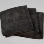 16x16 Microfiber Cloth 45g Black Towels