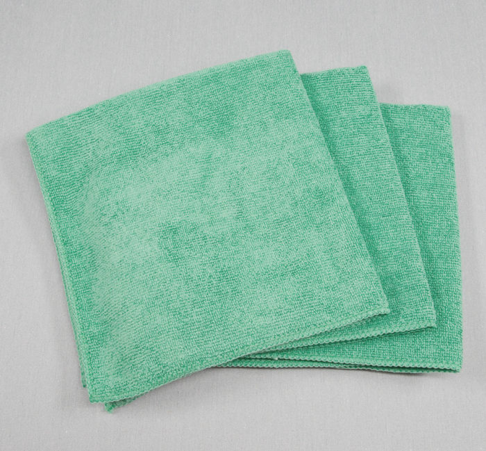 16x16 Microfiber Cloth 45g Green Towels