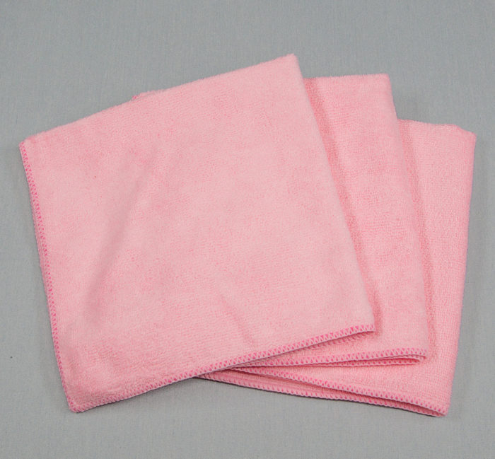 16x16 Microfiber Cloth 45g Pink Towels
