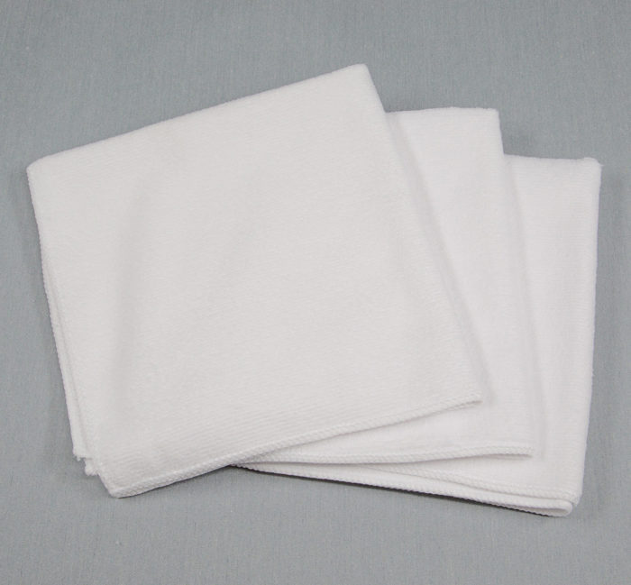 16x16 Microfiber Cloth 45g White Towels