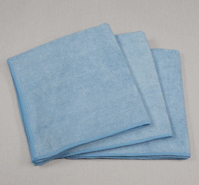 16x16 Microfiber Cloth 49g Porcelain Blue Towels