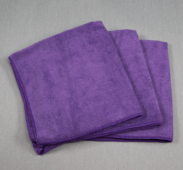 16x16 Microfiber Cloth 49g Purple Towels
