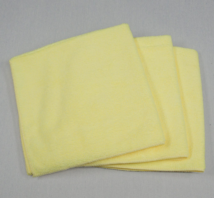 16x16 Microfiber Cloth 49g Yellow Towels