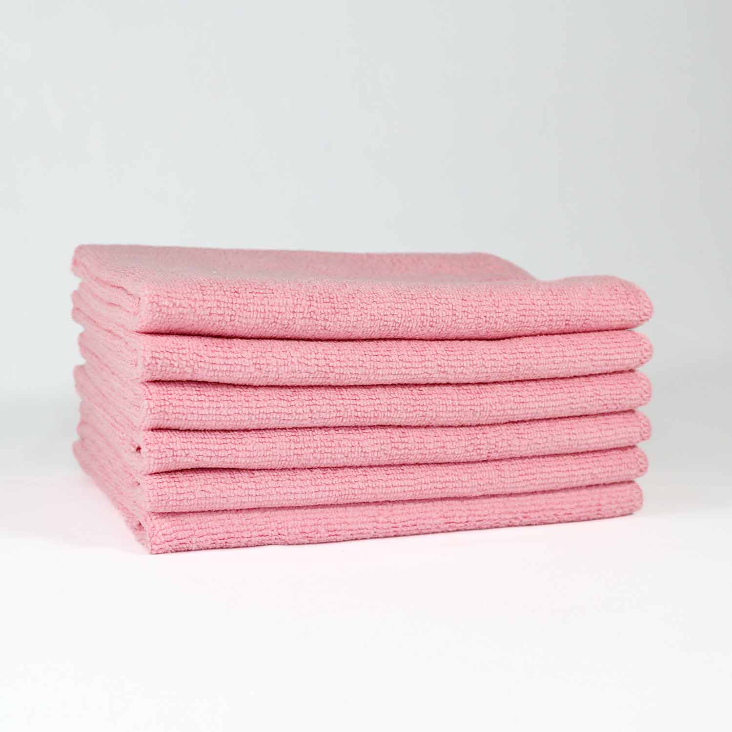 16x16 Pink Microfiber Cloth Towels 49gm 1