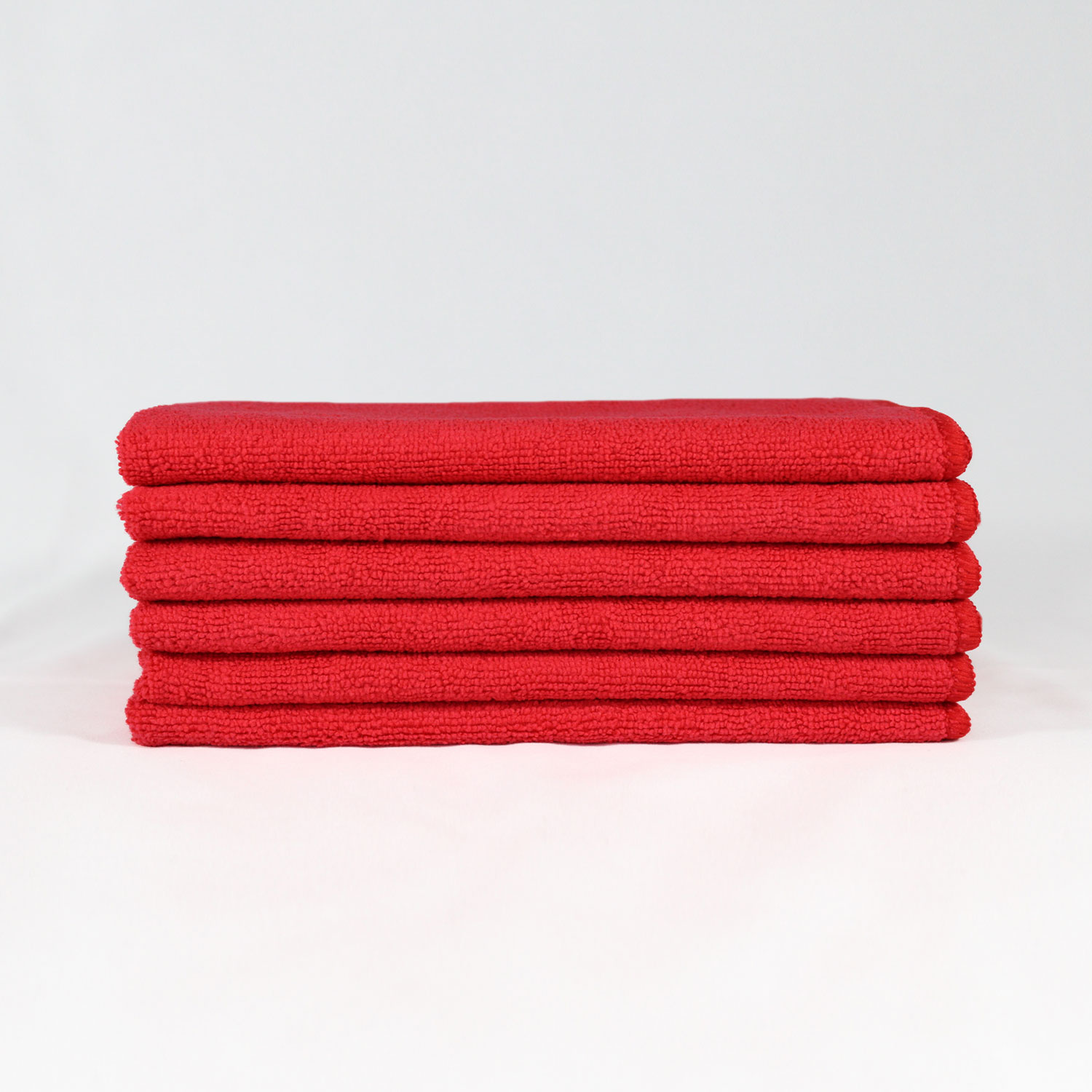 16x16 Red Microfiber Cloth Towels 35gm 2
