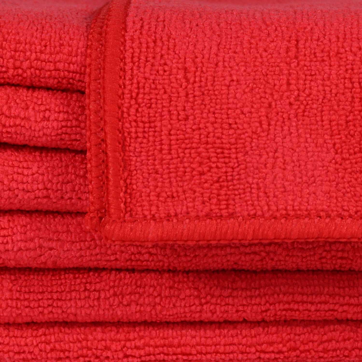 16x16 Red Microfiber Cloth Towels 35gm 3