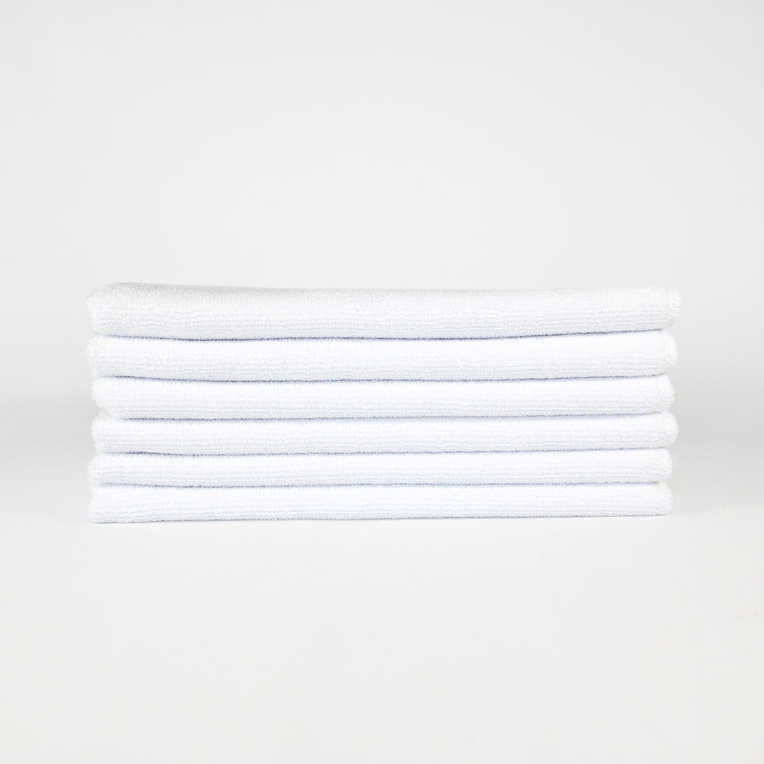 16x16 White Microfiber Cloth Towels 35gm 2
