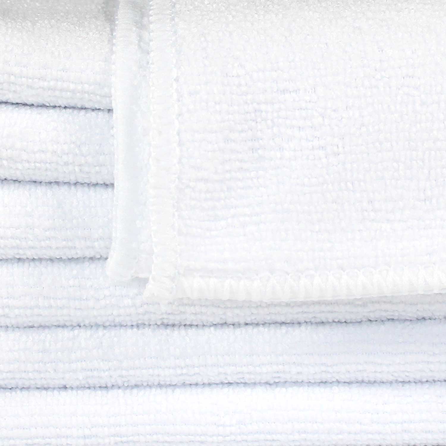 16x16 White Microfiber Cloth Towels 35gm 3