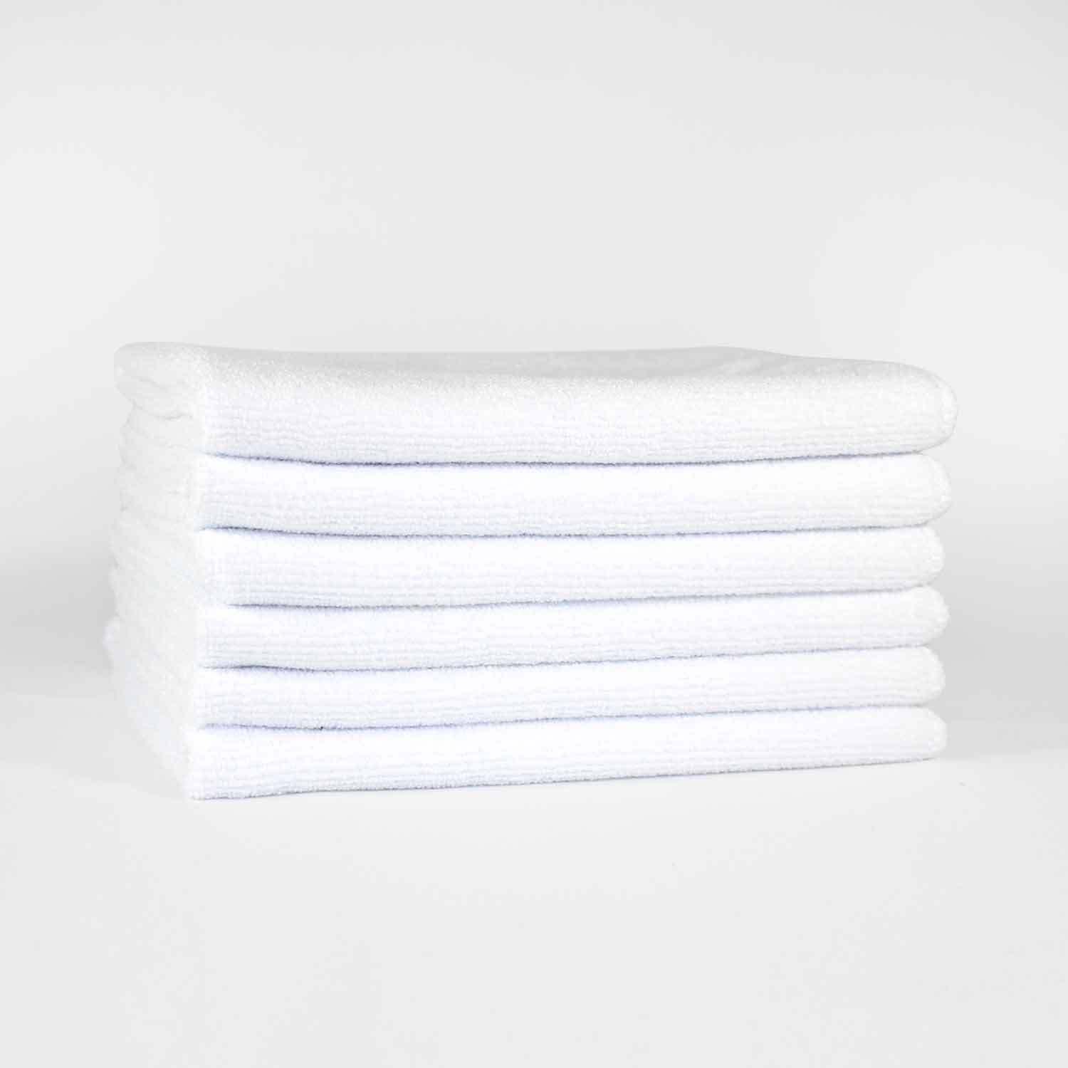 16x16 White Microfiber Cloth Towels 49gm 1