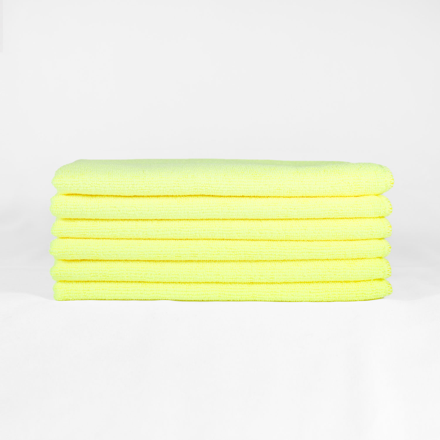 16x16 Yellow Microfiber Cloth Towels 35gm 2