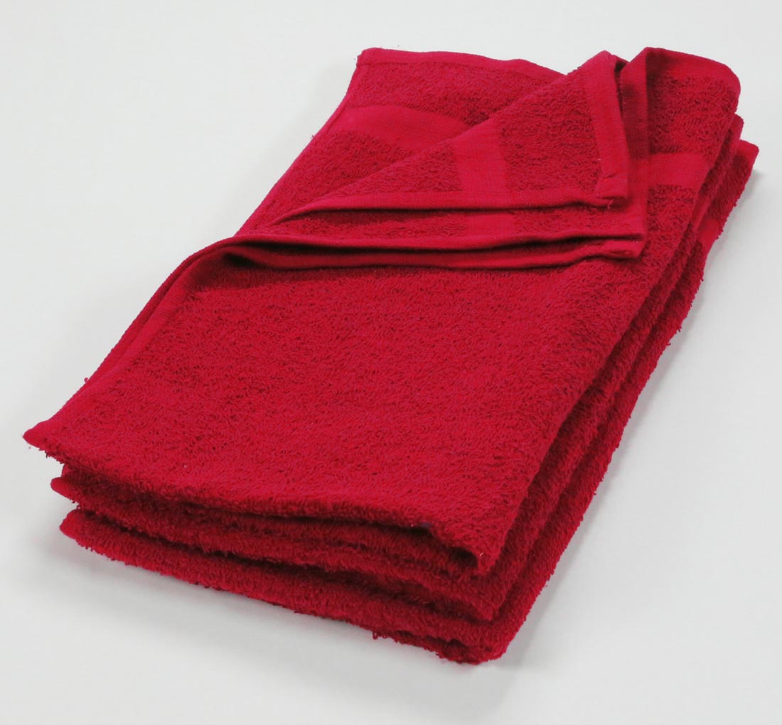Red hand towels bulk deals