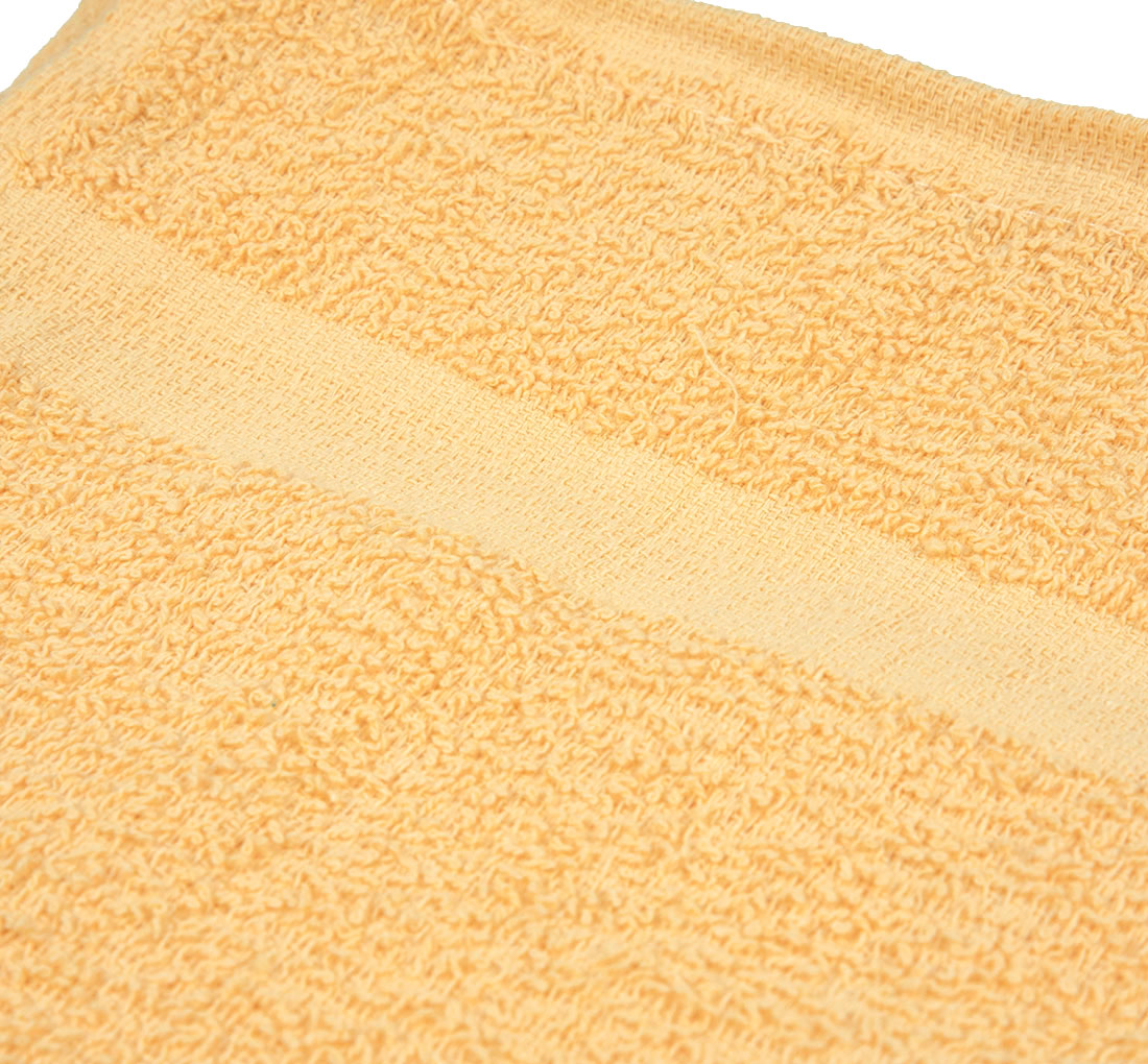 16x27 Economy Towels Yellow Closeup. flat cam yellow hand towel, yellow car wash towels