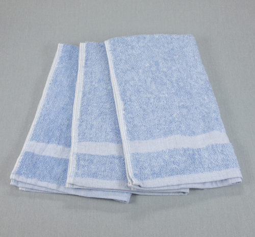 16x27 Fibertone Porcelain Blue Bleach Safe Hand Towels