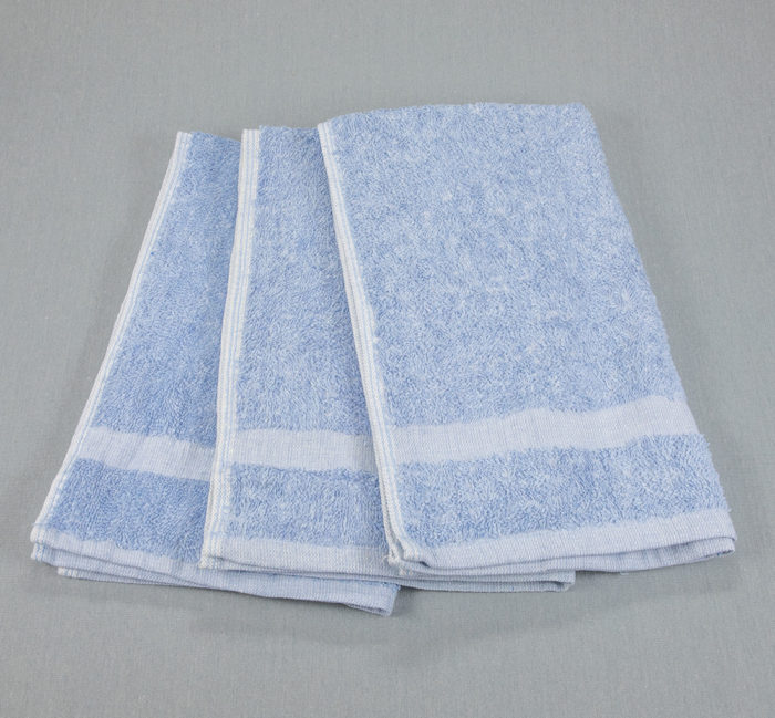16x27 Fibertone Porcelain Blue Bleach Safe Hand Towels