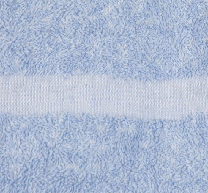 16x27 Fibertone Porcelain Blue Bleach Safe Towel Border