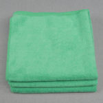 16x27 Microfiber 80g Green Towels