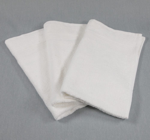 12x12 White Washcloths Economy .75 lb dz Texon Athletic Towel
